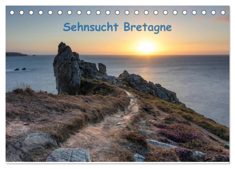 Sehnsucht Bretagne (Tischkalender 2026 DIN A5 quer), CALVENDO Monatskalender