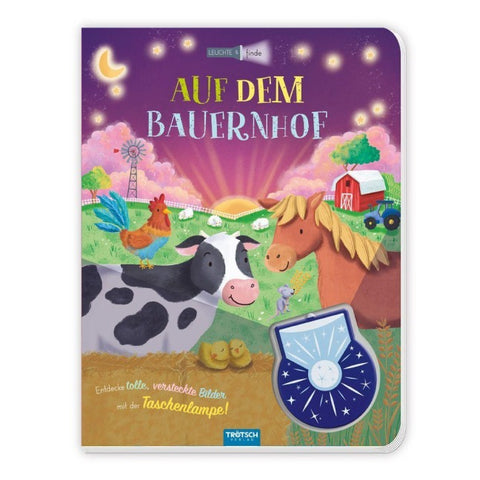 TRÖTSCH - Taschenlampenbuch Leuchte und finde Auf dem Bauernhof| Ab 3 Jahren