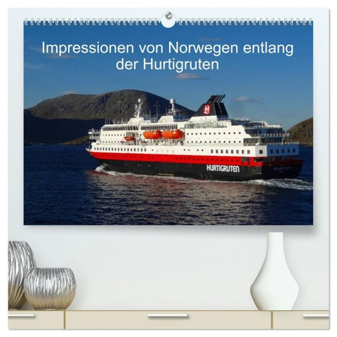Impressionen von Norwegen entlang der Hurtigruten (hochwertiger Premium Wandkalender 2027 DIN A2 quer), Kunstdruck in Hochglanz