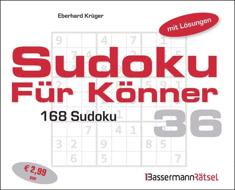 Sudoku für Könner 36 (5 Exemplare à 2,99 €)