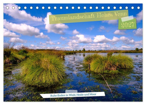 Traumlandschaft Hohes Venn (Tischkalender 2027 DIN A5 quer), CALVENDO Monatskalender