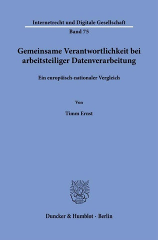 Gemeinsame Verantwortlichkeit bei arbeitsteiliger Datenverarbeitung