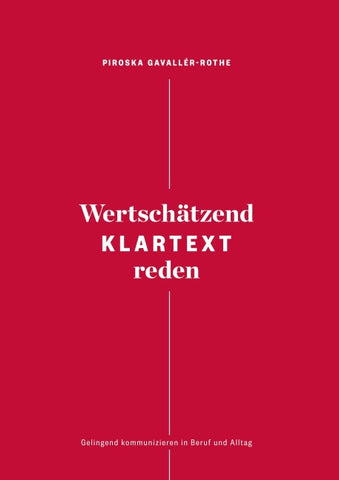 Wertschätzend Klartext reden