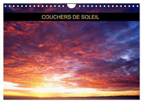 Couchers de soleil (Calendrier mural 2027 DIN A4 vertical), CALVENDO calendrier mensuel