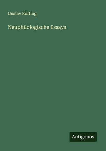 Neuphilologische Essays