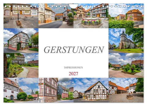 Gerstungen Impressionen (Wandkalender 2027 DIN A4 quer), CALVENDO Monatskalender