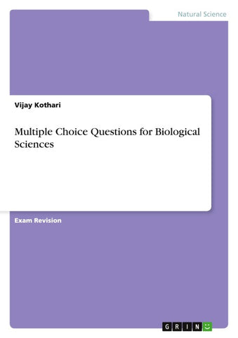 Multiple Choice Questions for Biological Sciences