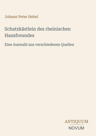 Schatzkästlein des rheinischen Hausfreundes