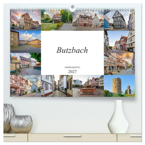 Butzbach Impressionen (hochwertiger Premium Wandkalender 2027 DIN A2 quer), Kunstdruck in Hochglanz