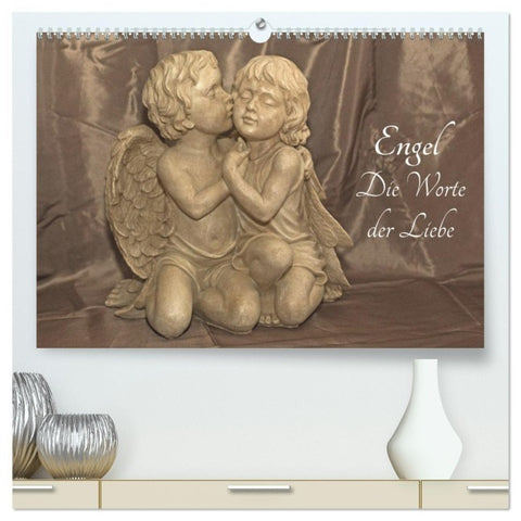 Engel - Die Worte der Liebe (hochwertiger Premium Wandkalender 2027 DIN A2 quer), Kunstdruck in Hochglanz