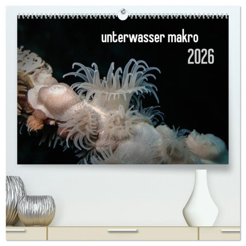 unterwasser makro 2026 (hochwertiger Premium Wandkalender 2026 DIN A2 quer), Kunstdruck in Hochglanz