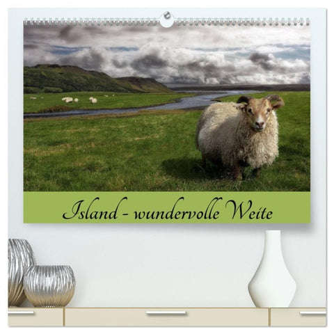 Island - wundervolle Weite (hochwertiger Premium Wandkalender 2026 DIN A2 quer), Kunstdruck in Hochglanz