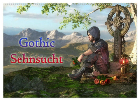 Gothic Sehnsucht (Wandkalender 2027 DIN A2 quer), CALVENDO Monatskalender