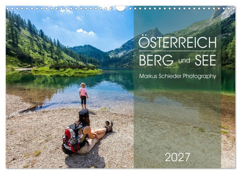Österreich Berg und See (Wandkalender 2027 DIN A3 quer), CALVENDO Monatskalender