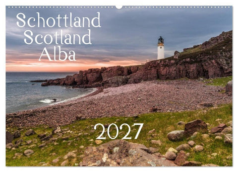 Schottland - Scotland - Alba (Wandkalender 2027 DIN A2 quer), CALVENDO Monatskalender