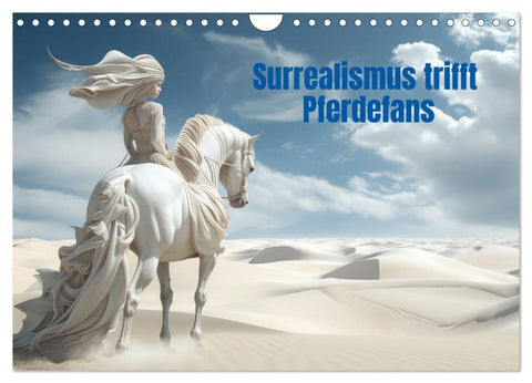 Surrealismus trifft Pferdefans (Wandkalender 2027 DIN A4 quer), CALVENDO Monatskalender