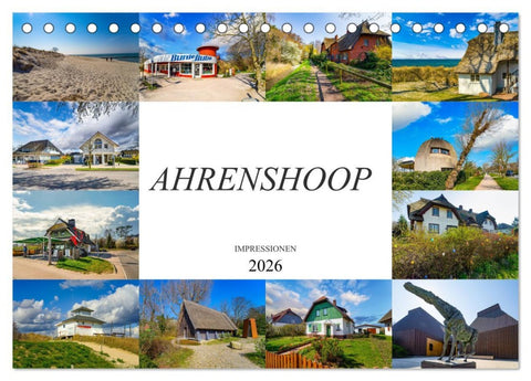 Ahrenshoop Impressionen (Tischkalender 2026 DIN A5 quer), CALVENDO Monatskalender