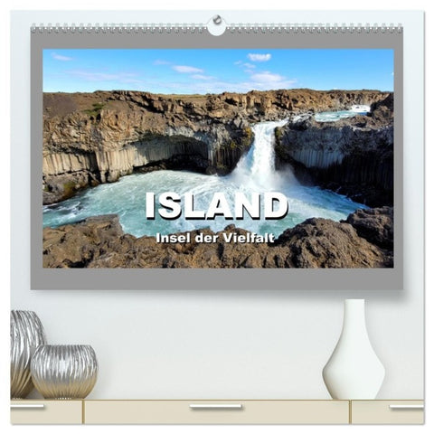 Island Insel der Vielfalt (hochwertiger Premium Wandkalender 2027 DIN A2 quer), Kunstdruck in Hochglanz