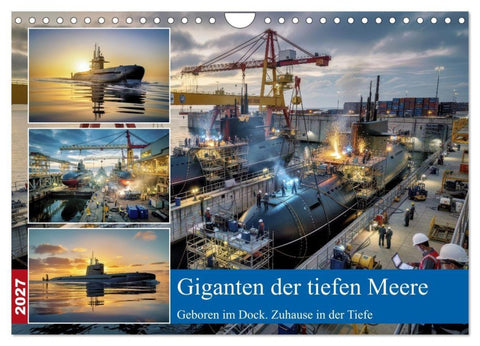 Giganten der tiefen Meere (Wandkalender 2027 DIN A4 quer), CALVENDO Monatskalender