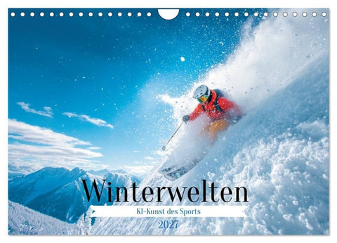 Winterwelten (Wandkalender 2027 DIN A4 quer), CALVENDO Monatskalender