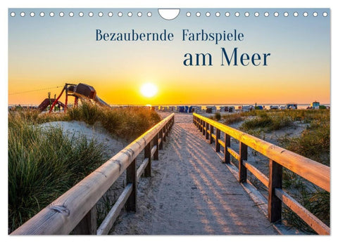 Bezaubernde Farbspiele am Meer (Wandkalender 2027 DIN A4 quer), CALVENDO Monatskalender