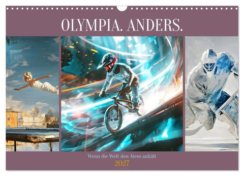 Olympia. Anders. (Wandkalender 2027 DIN A3 quer), CALVENDO Monatskalender