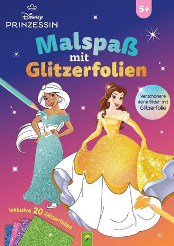 Disney Prinzessin Malspaß mit Glitzerfolien