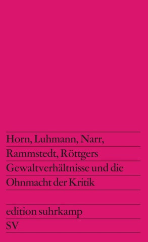 Gewaltverhältnisse und die Ohnmacht der Kritik