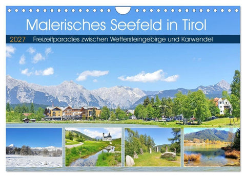 Malerisches Seefeld in Tirol (Wandkalender 2027 DIN A4 quer), CALVENDO Monatskalender