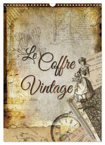 Le coffre vintage (Calendrier mural 2026 DIN A3 horizontal), CALVENDO calendrier mensuel