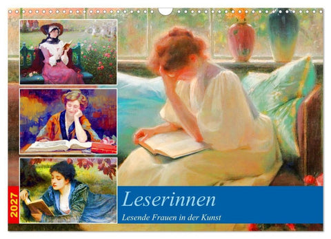Leserinnen (Wandkalender 2027 DIN A3 quer), CALVENDO Monatskalender