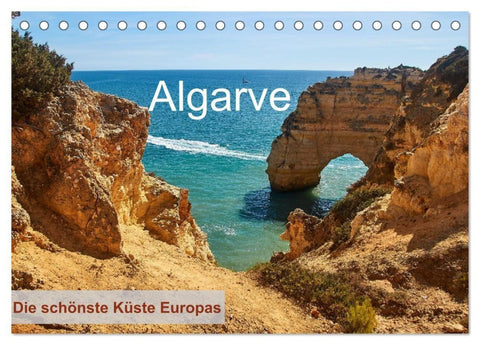 Algarve - Die schönste Küste Europas (Tischkalender 2027 DIN A5 quer), CALVENDO Monatskalender