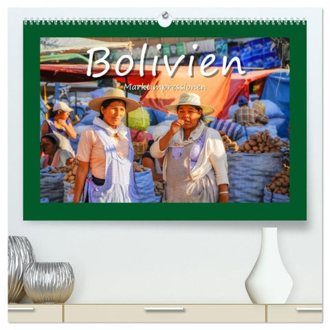 Bolivien - Marktimpressionen (hochwertiger Premium Wandkalender 2027 DIN A2 quer), Kunstdruck in Hochglanz