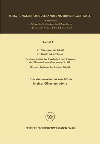 Über die Reaktionen von Äthan in einer Glimmentladung