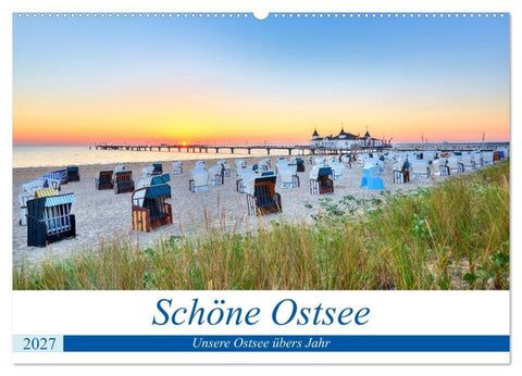 Schöne Ostsee - Impressionen übers Jahr (Wandkalender 2027 DIN A2 quer), CALVENDO Monatskalender
