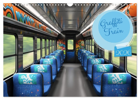 Graffiti Train (Wandkalender 2026 DIN A3 quer), CALVENDO Monatskalender
