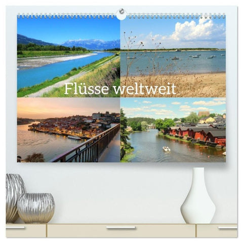 Flüsse weltweit (hochwertiger Premium Wandkalender 2027 DIN A2 quer), Kunstdruck in Hochglanz