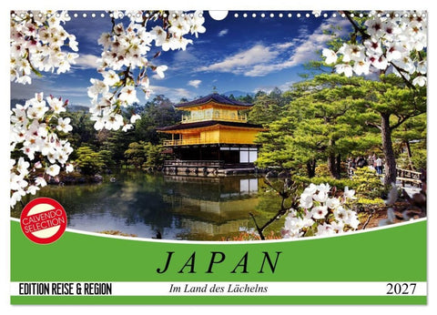 Japan. Im Land des Lächelns (Wandkalender 2027 DIN A3 quer), CALVENDO Monatskalender