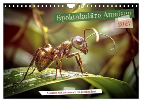 Spektakuläre Ameisen (Wandkalender 2027 DIN A4 quer), CALVENDO Monatskalender
