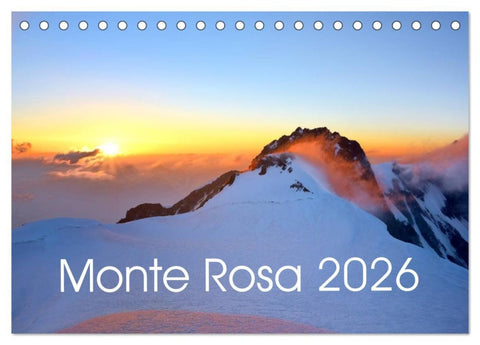 Monte Rosa (Tischkalender 2026 DIN A5 quer), CALVENDO Monatskalender