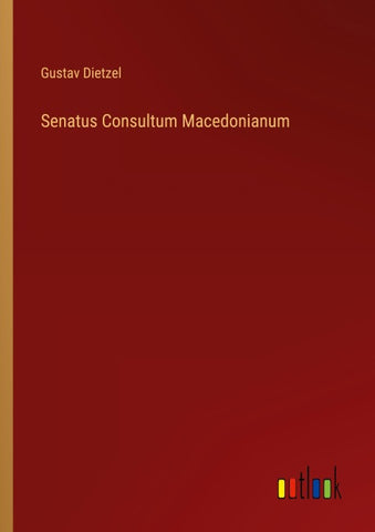 Senatus Consultum Macedonianum