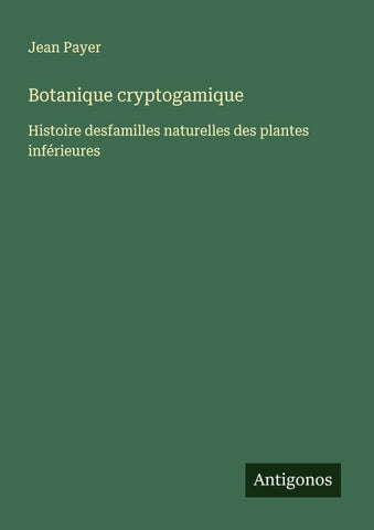 Botanique cryptogamique