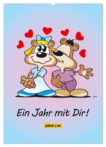 Ein Jahr mit Dir! (Wandkalender 2027 DIN A2 hoch), CALVENDO Monatskalender