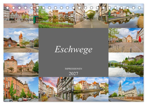 Eschwege Impressionen (Tischkalender 2027 DIN A5 quer), CALVENDO Monatskalender