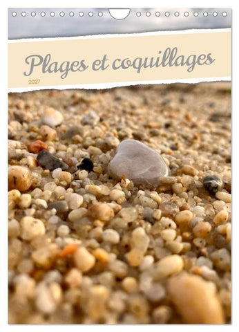 Plages et coquillages (Calendrier mural 2027 DIN A4 horizontal), CALVENDO calendrier mensuel