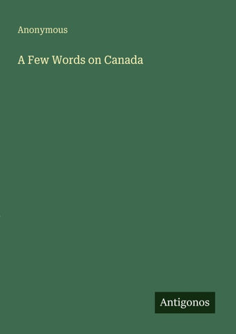 A Few Words on Canada