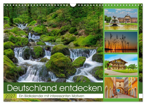 Deutschland entdecken (Wandkalender 2027 DIN A3 quer), CALVENDO Monatskalender