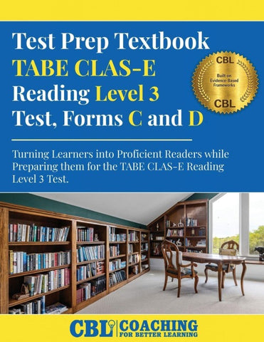 Test Prep Textbook TABE CLAS-E Reading Level 3 Test, Forms C and D