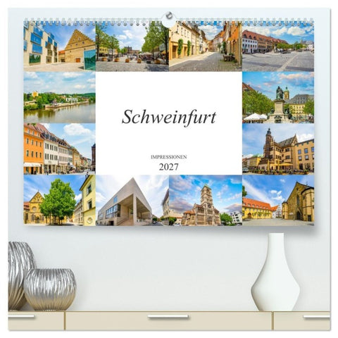 Schweinfurt Impressionen (hochwertiger Premium Wandkalender 2027 DIN A2 quer), Kunstdruck in Hochglanz