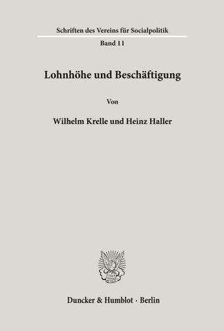 Lohnhöhe und Beschäftigung.